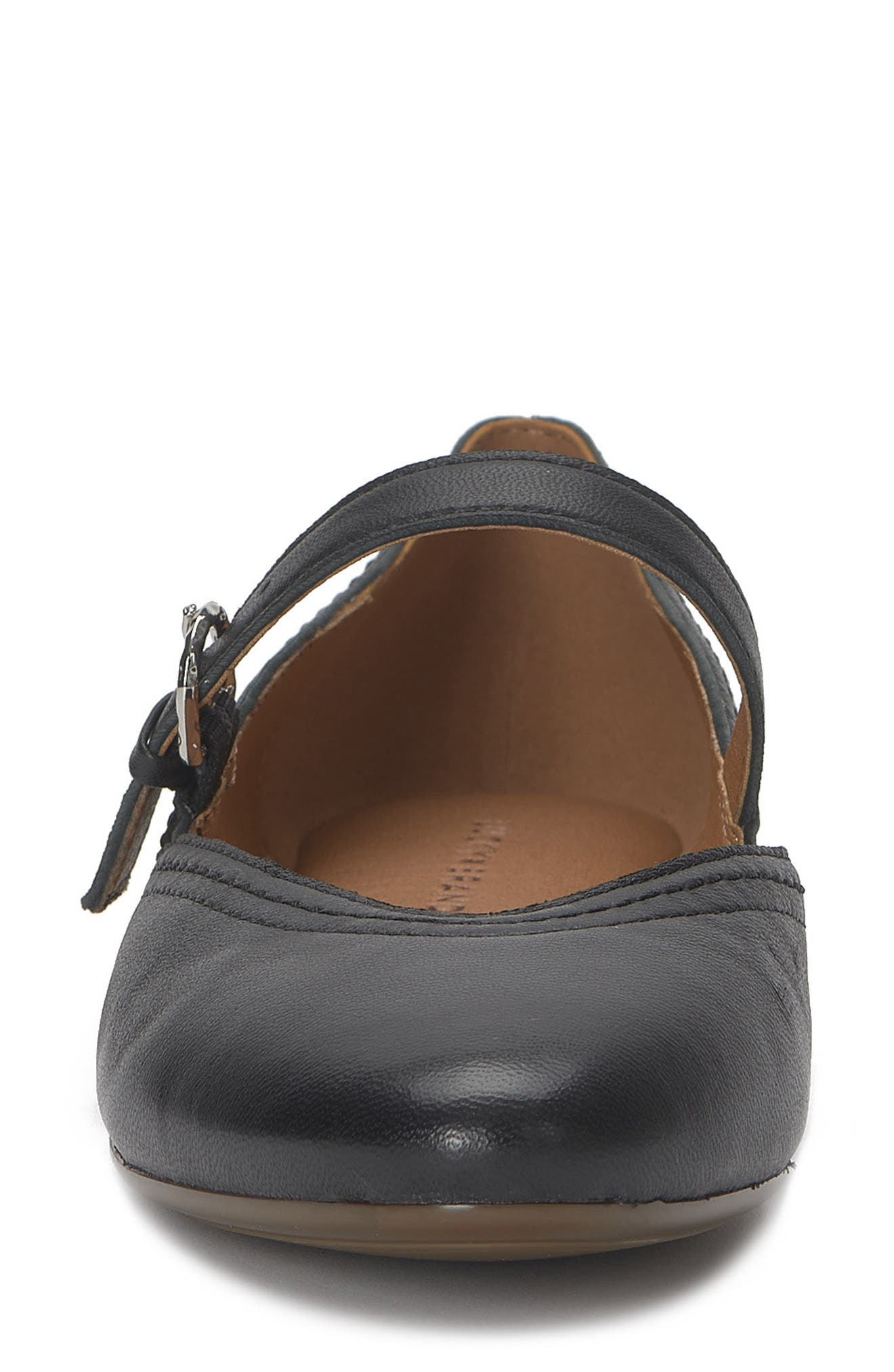 Lucky Brand Cyrena Mary Jane Flat, Alternate, color, Black Leather