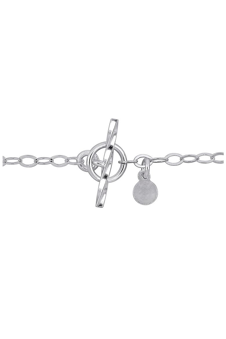 Oval Rolo Chain Bracelet, Alternate, color, SILVER
