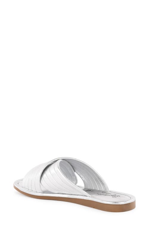 Seychelles World View Ii Slide Sandal In Silver