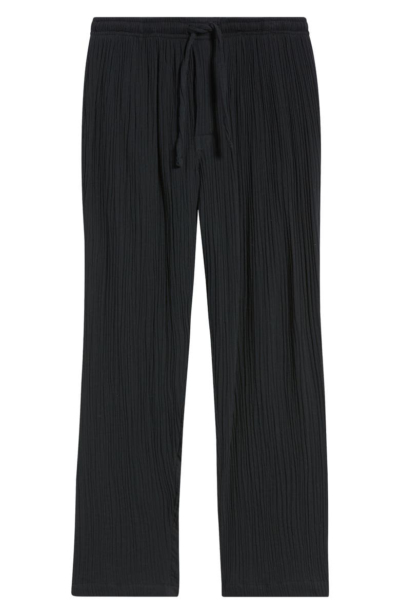 Majestic International Seaside Cotton Crepe Lounge Pants, Alternate, color, Black