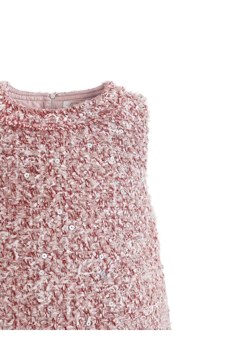 Tulleen Tweed Sequin Shift Dress, Alternate, color, Pink