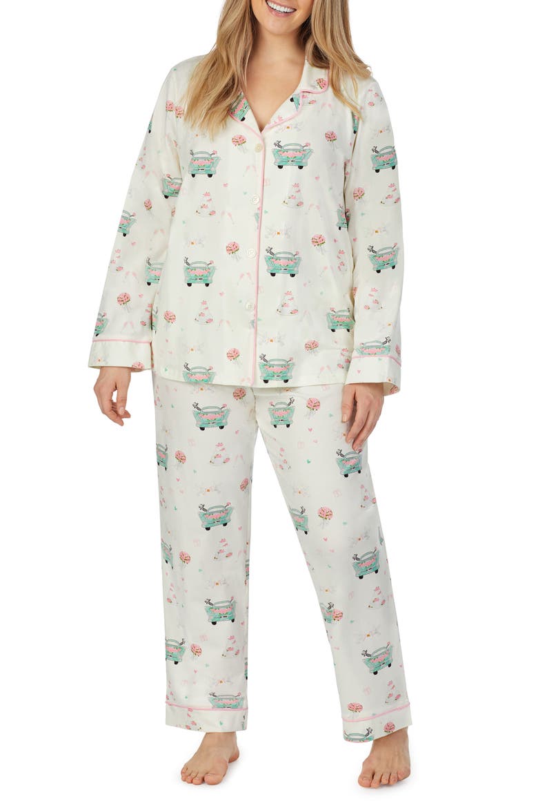 Stretch Organic Cotton Pajamas, Main, color, JUST MARRIED