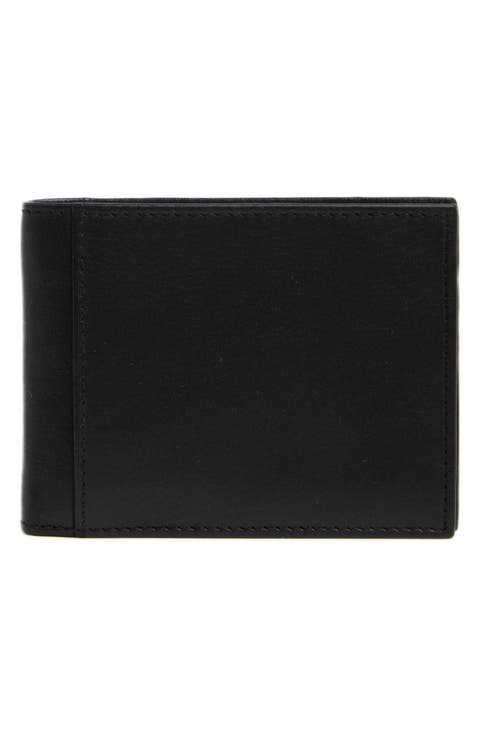 Small ID Bifold Leather Wallet