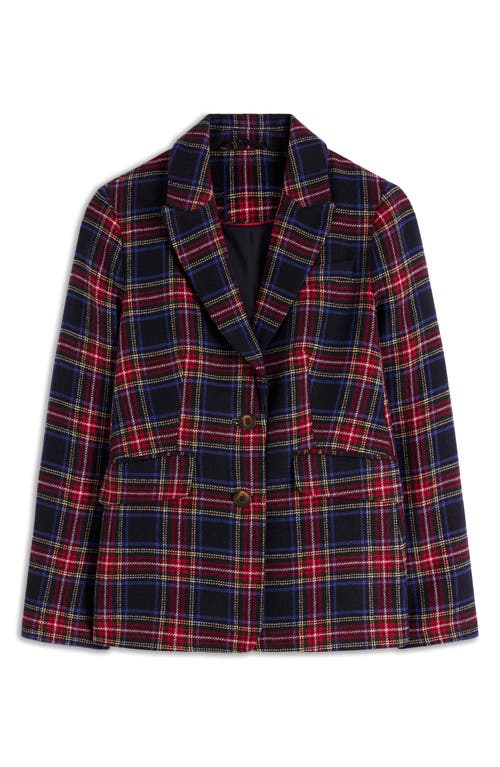 Boden Stamford Wool Blend Blazer In Multi