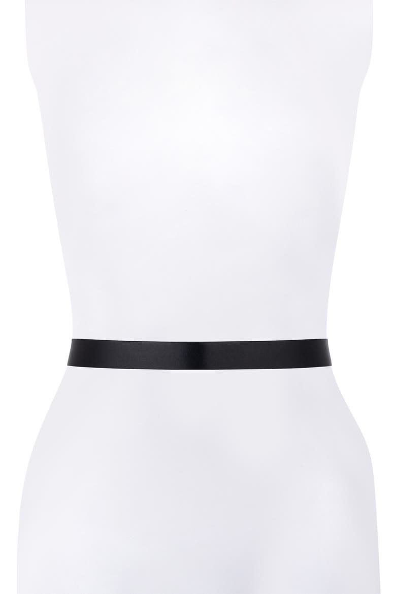 Leather Belt, Alternate, color, BLACK GOLD