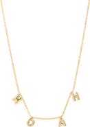 THE SIS KISS Custom It's All in a Name Bubble Letter Pendant Necklace