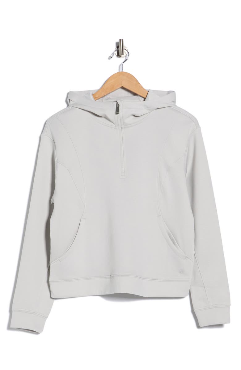 APANA Stellar Scuba Knit Quarter Zip Hoodie, Alternate, color, 