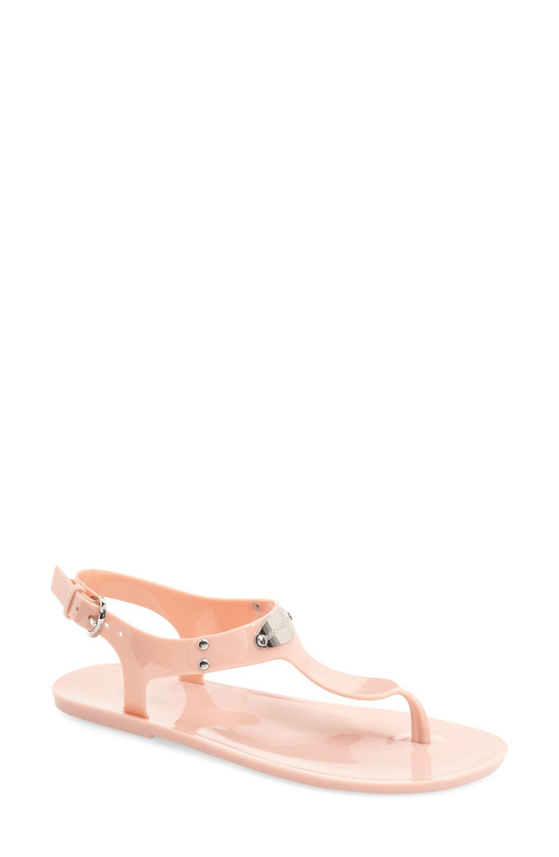 'Plate' Sandal, Main, color, PALE PINK