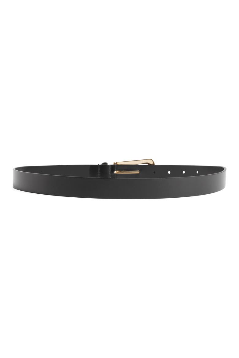 The Statement Leather Belt, Alternate, color, BLACK / GOLD