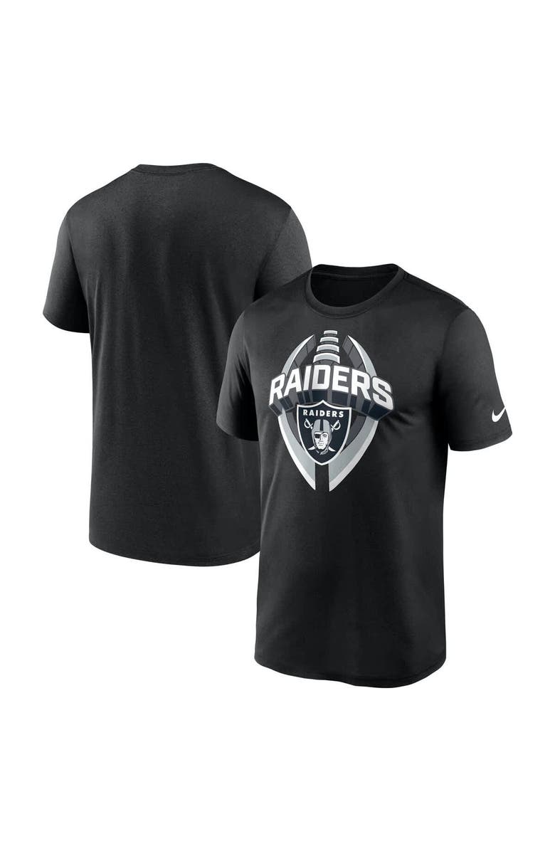 Nike Men's Nike Black Las Vegas Raiders Big & Tall Primetime Legend Icon Performance T-Shirt, Main, color, Black