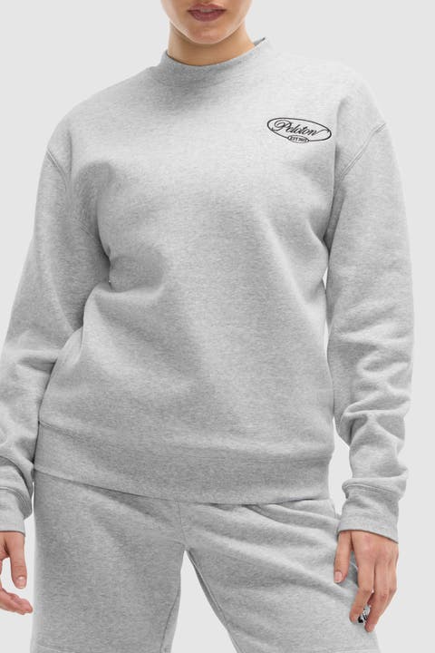 Soft Fleece Mock Neck Sweatshirt