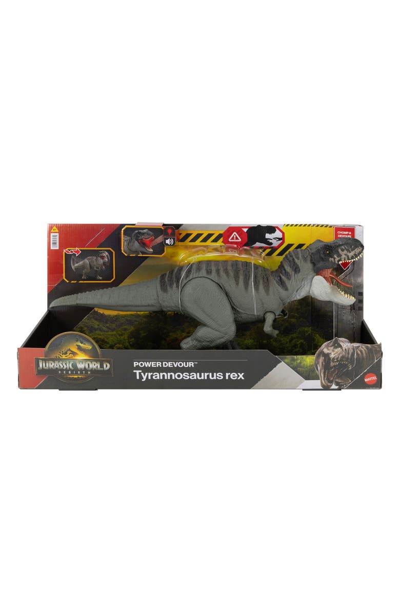 JURASSIC WORLD Saga Power Devour Tyrannosaurus Rex Figurine, Main, color, 