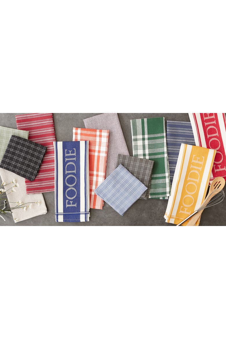 Foodie Dishtowel & Dishcloth Set/5, Alternate, color, Artichoke Green