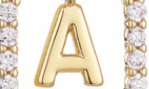 Adornia Floating Letter Initial Cubic Zirconia Pendant Necklace