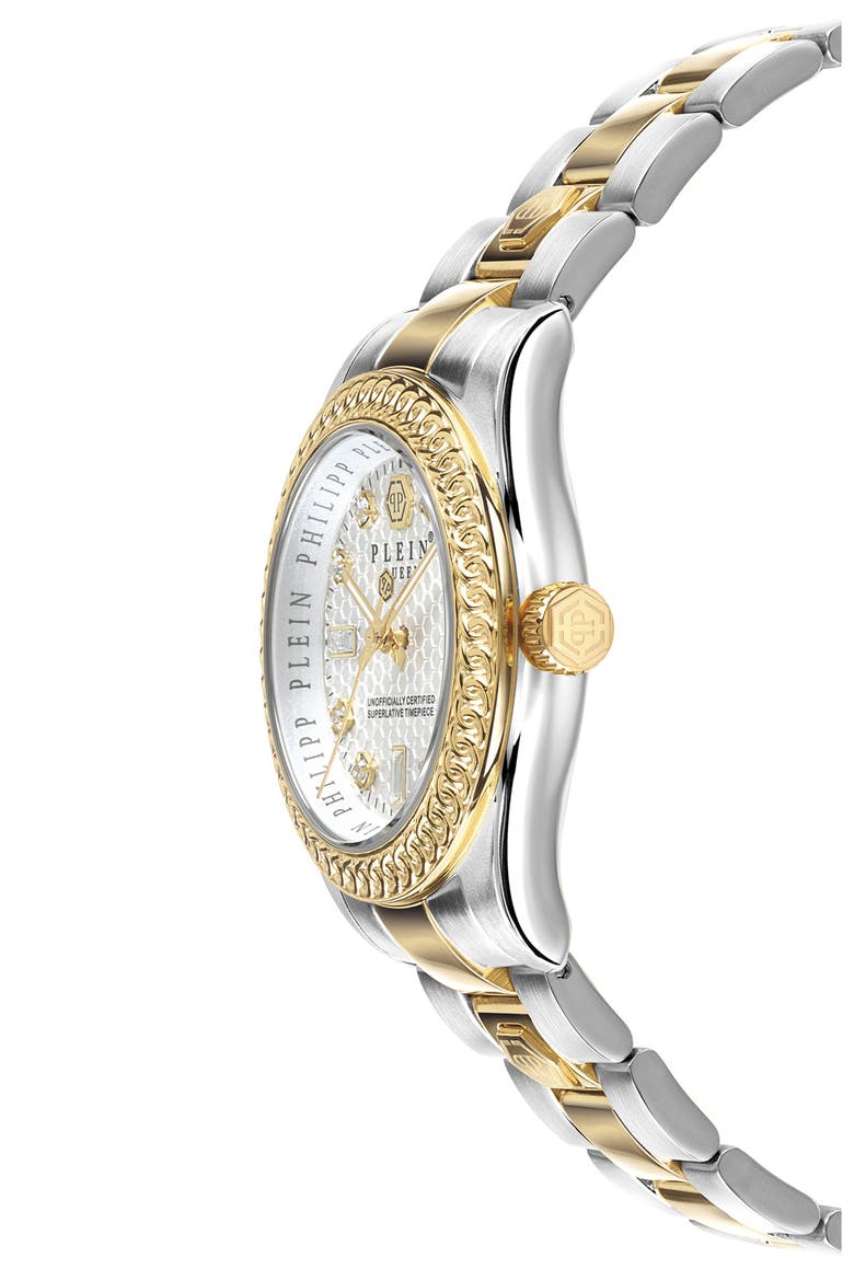 Queen Bracelet Watch, 36mm, Alternate, color, GOLD/ STAINLESS STEEL