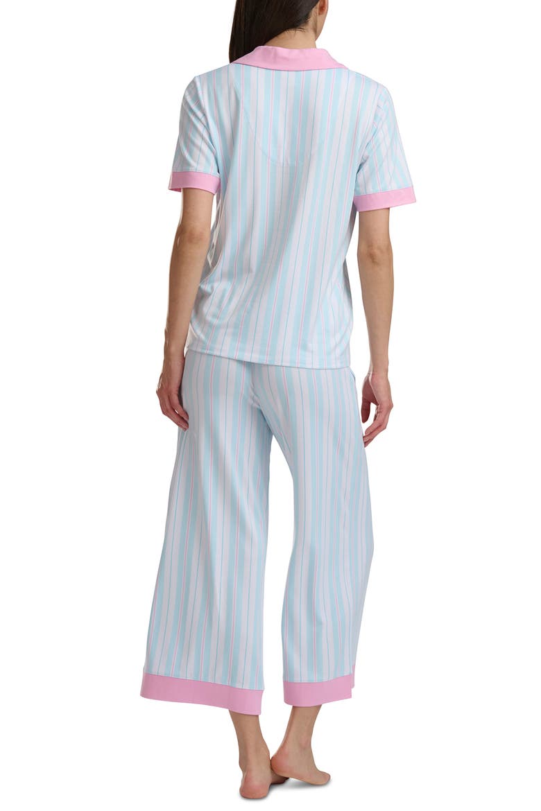 Jersey Pajamas, Alternate, color, AQUA MULTI STRIPE