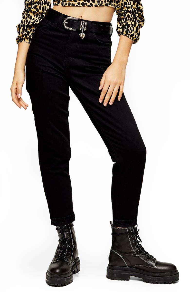Topshop Mom Jeans, Main, color,