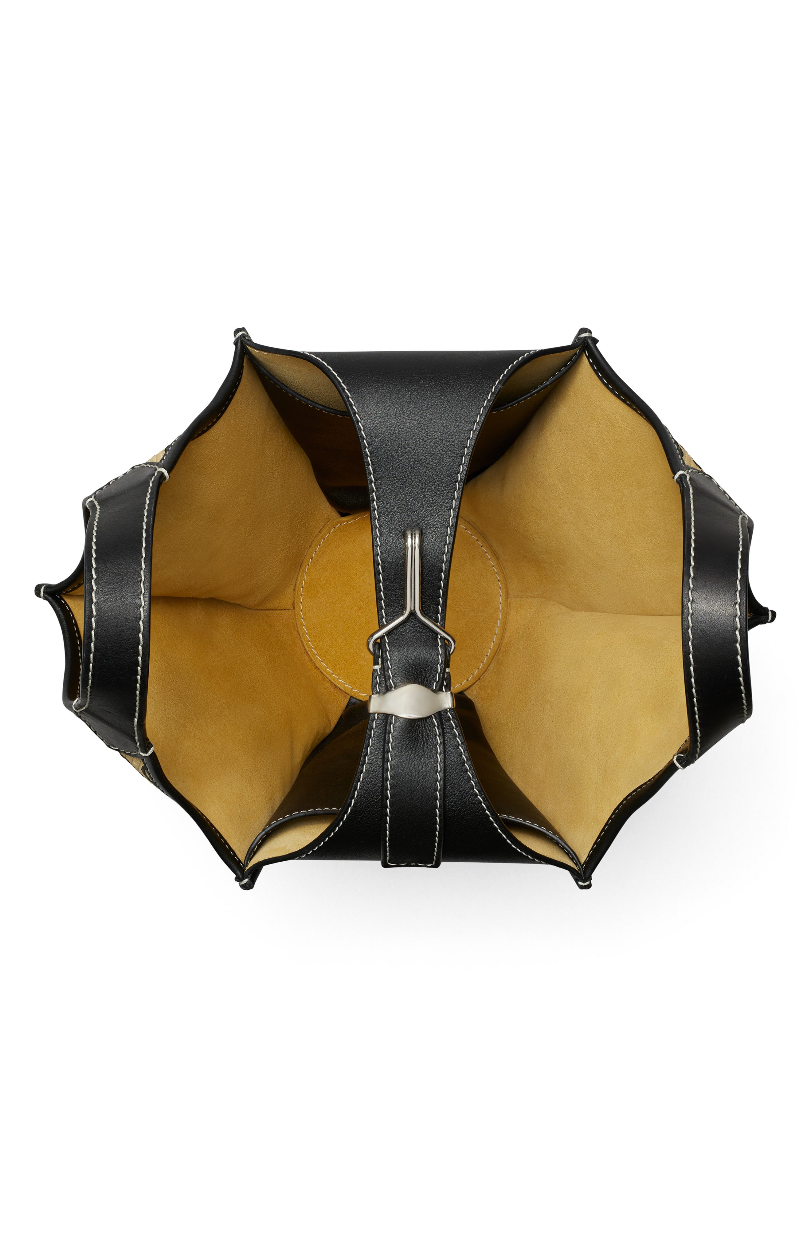 Tory Burch T Monogram Raffia Top Handle Bag, Alternate, color, 