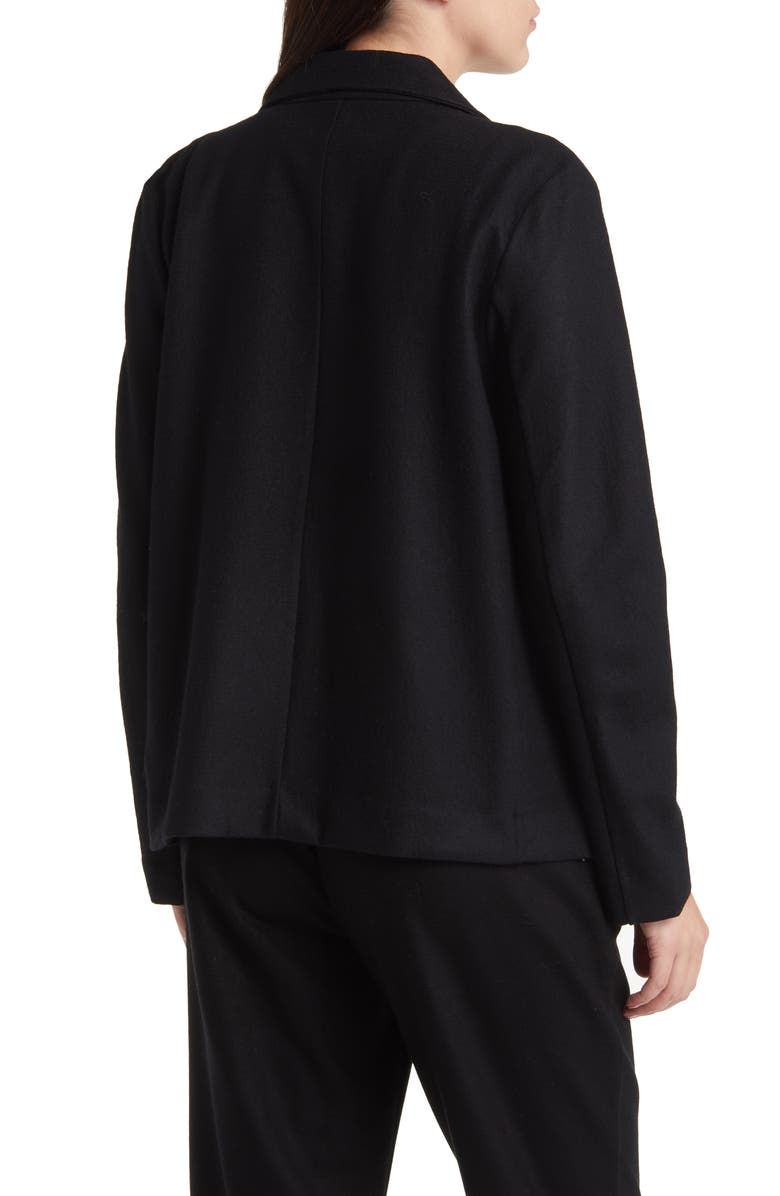 Eileen Fisher Open Front Wool Blazer, Alternate, color, 