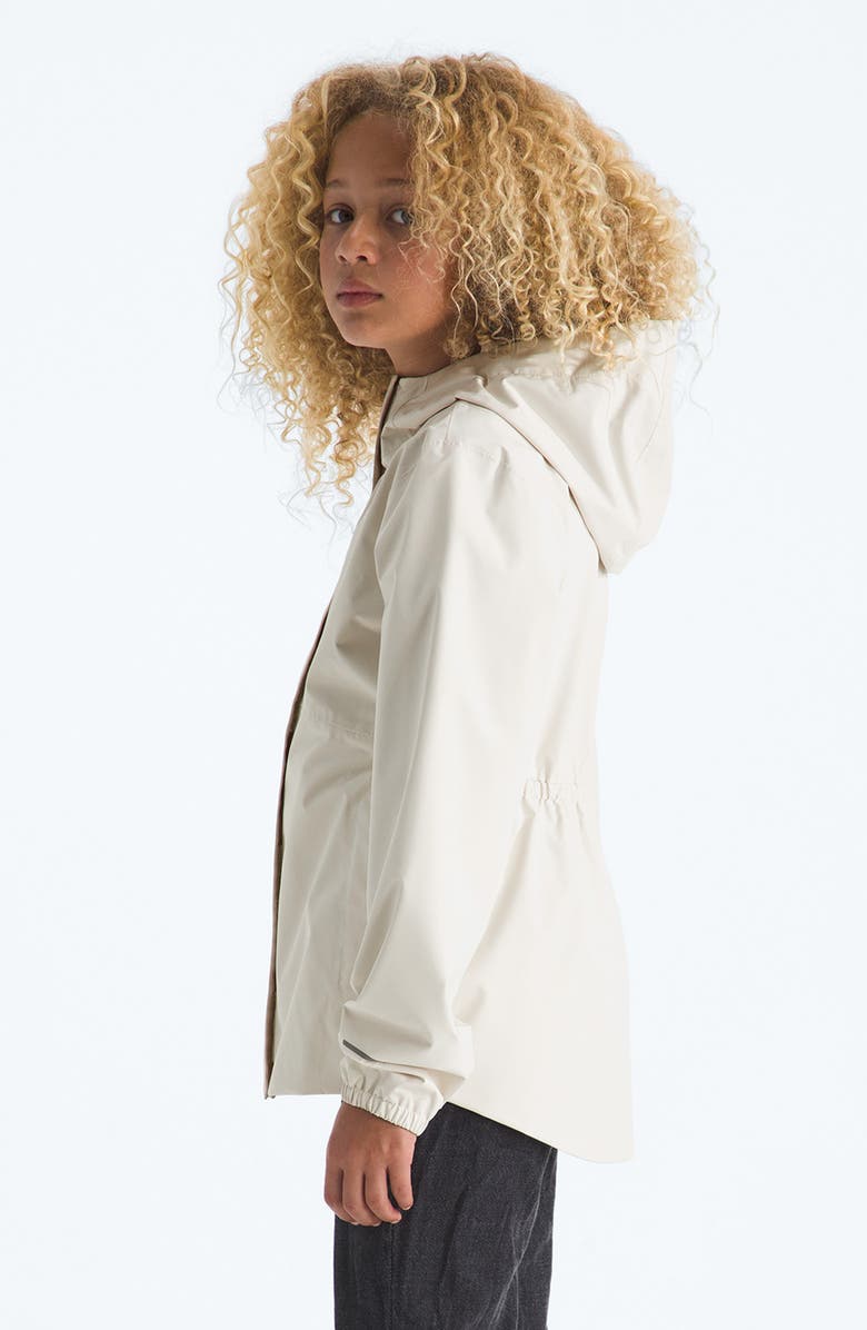 The North Face Kids' Antora Waterproof Rain Jacket, Alternate, color, White Dune/ White Dune