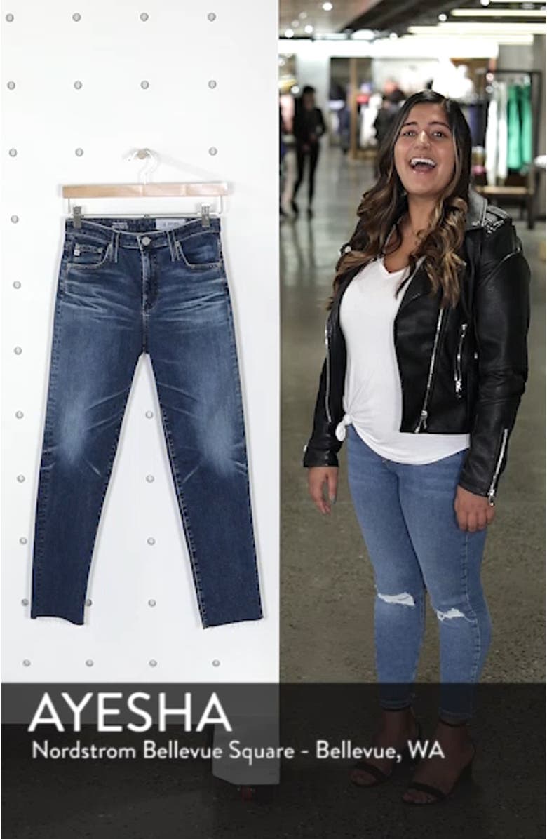 The Isabelle High Waist Ankle Straight Leg Jeans, sales video thumbnail