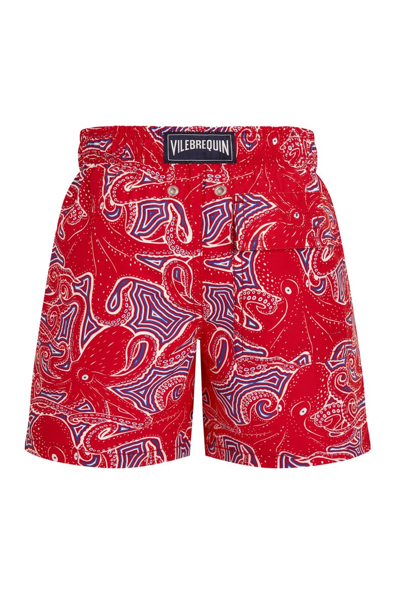 Boys Swim Shorts Hypnoctopus, Alternate, color, Poppy Red