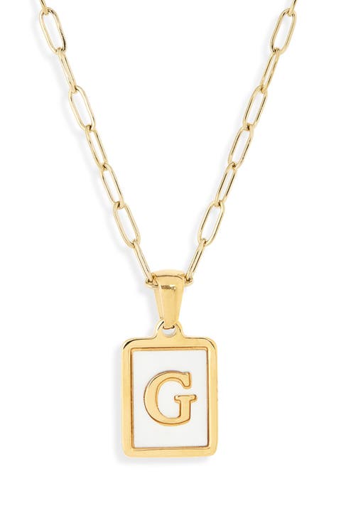 Ocean Drive Initial Pendant Necklace