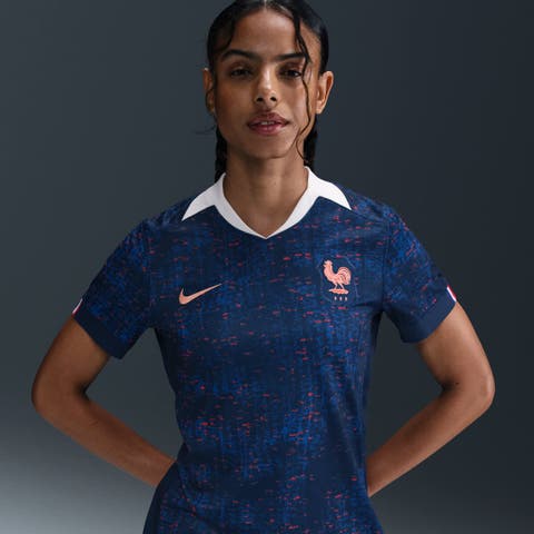 Women's Nike Blue France Women's National Team 2025/26 Home Replica Jersey