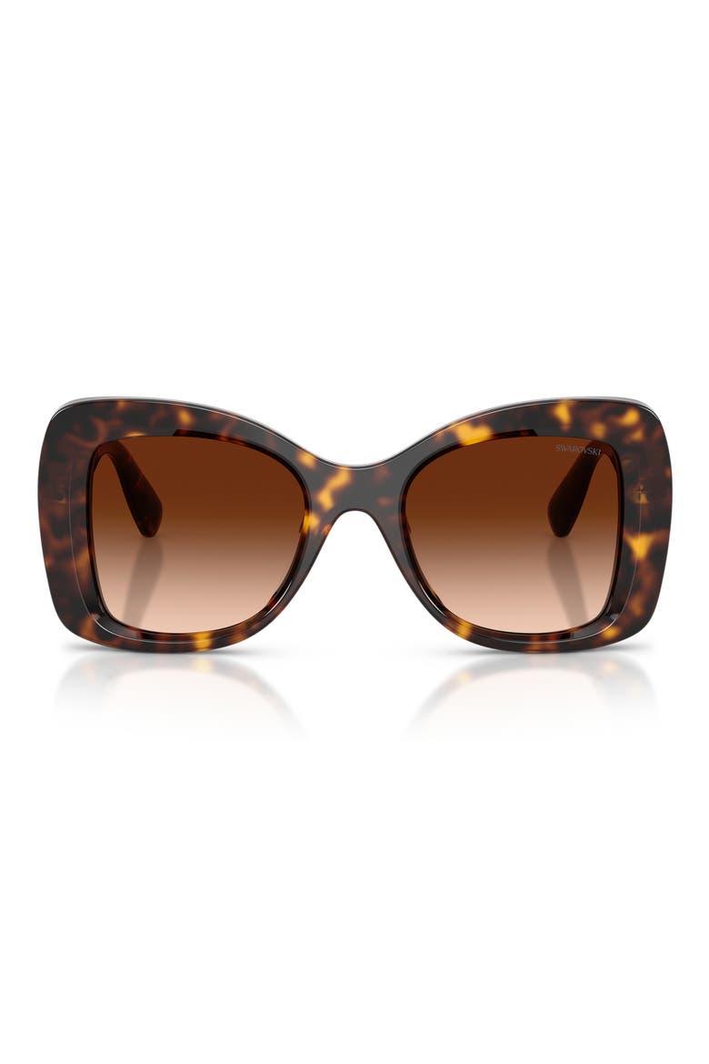 51mm Butterfly Sunglasses, Main, color, HAVANA / GRADIENT BROWN