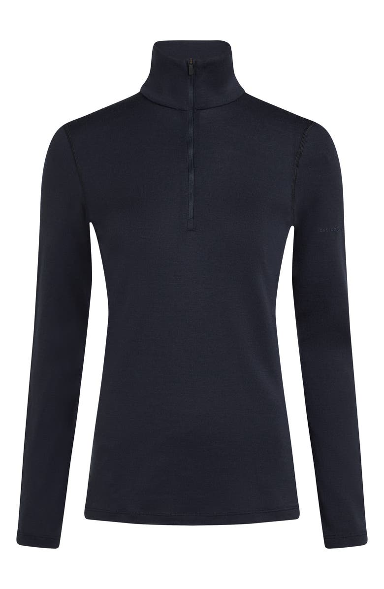 Icebreaker 260 Oasis Tech Merino Wool Half Zip Pullover, Alternate, color, Midnight Navy