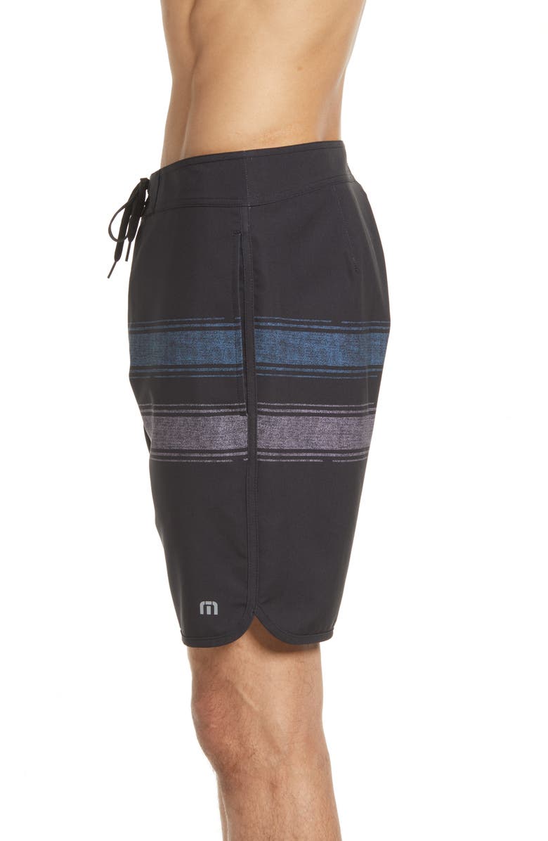 TravisMathew Confetti King Swim Trunks, Alternate, color, Black