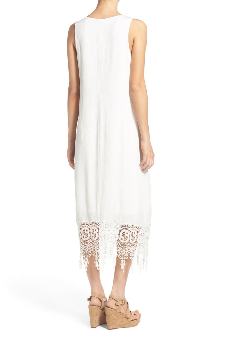 Crochet Maxi Dress, Alternate, color, WHITE