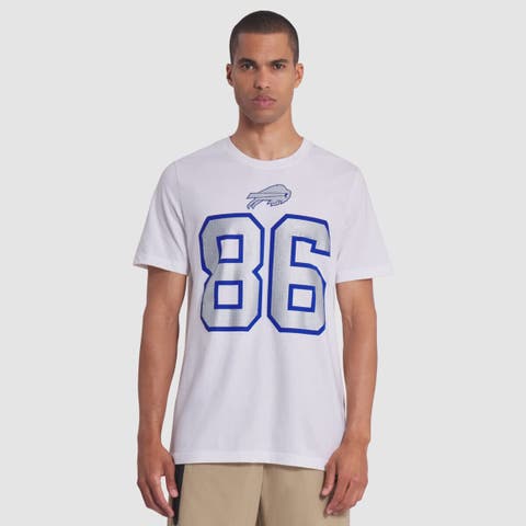 Men's Nike Dalton Kincaid White Buffalo Bills 2025 Rivalries Collection Player Name & Number T-Shirt