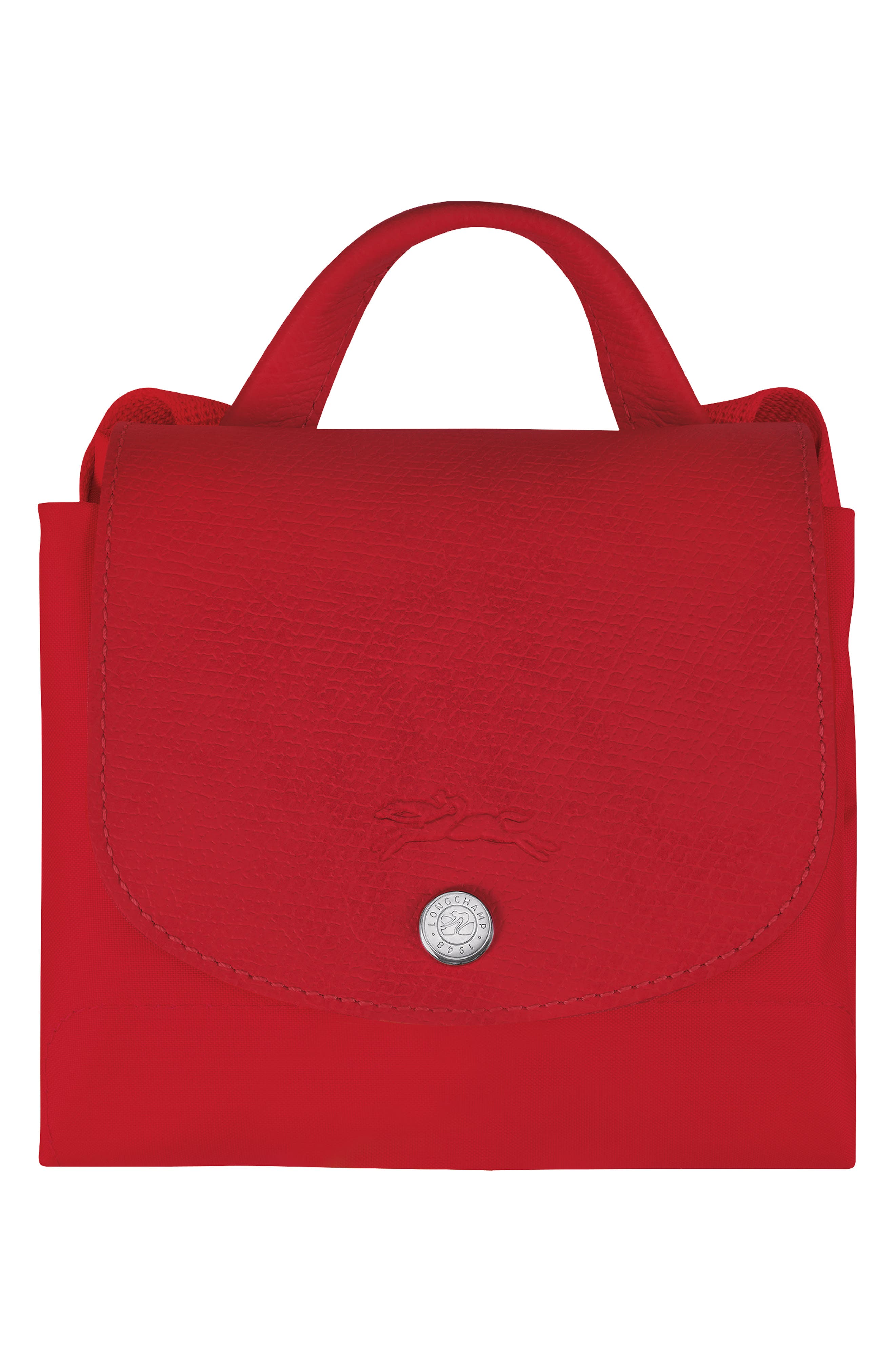 Le Pliage Recycled Canvas Backpack, Alternate, color, TOMATO
