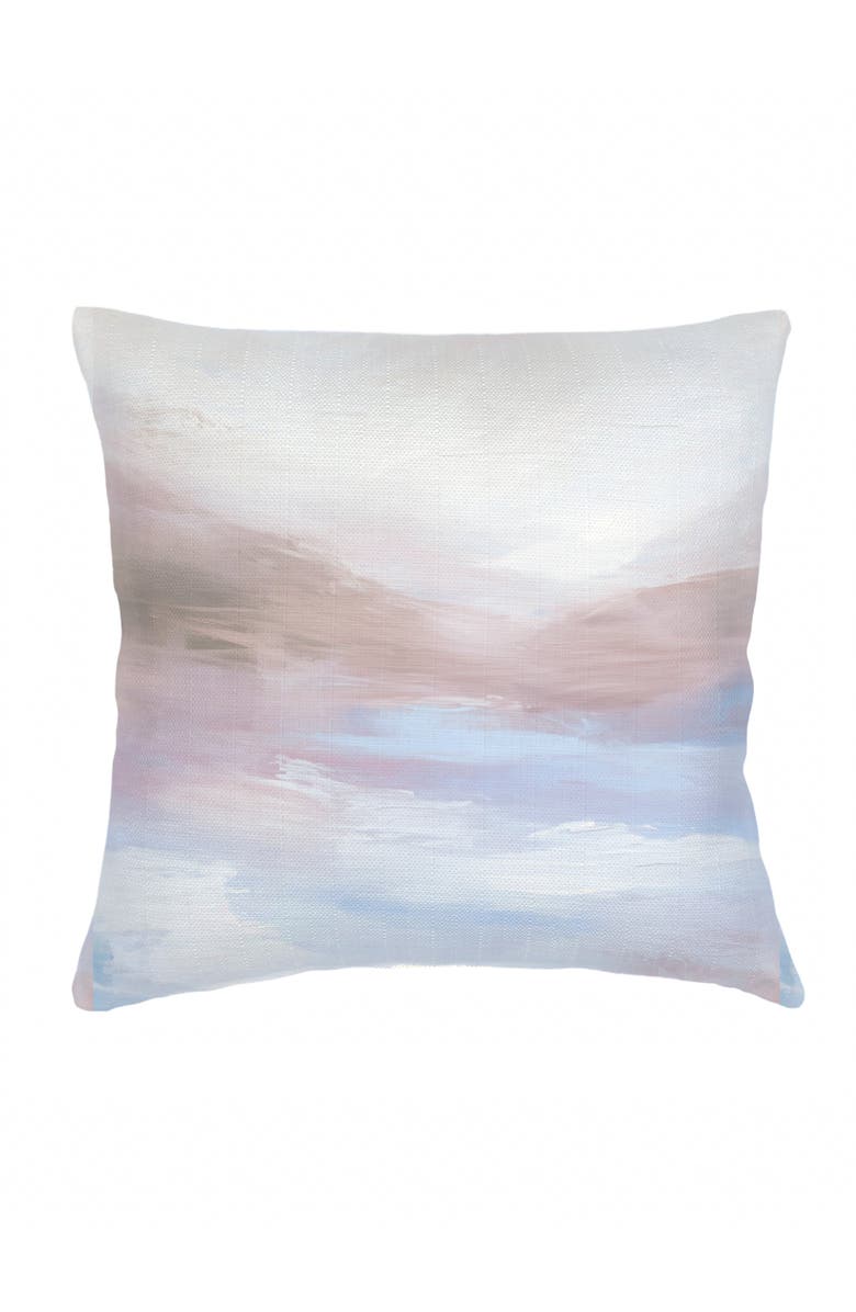 Anaya Lavender Horizon Linen Euro Pillow 26x26 with Down Alternative Insert, Main, color, Lavender