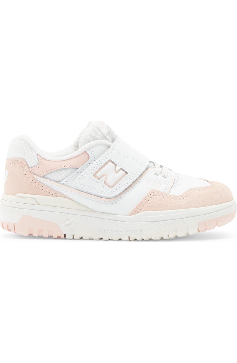 New Balance Kids' B550 Sneaker, Alternate, color, White/ Pink Haze