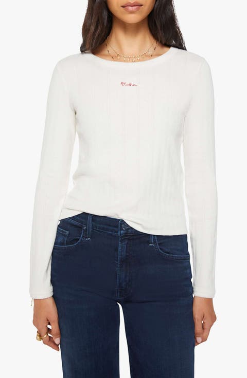 The Itty Bitty Pointelle Knit Top