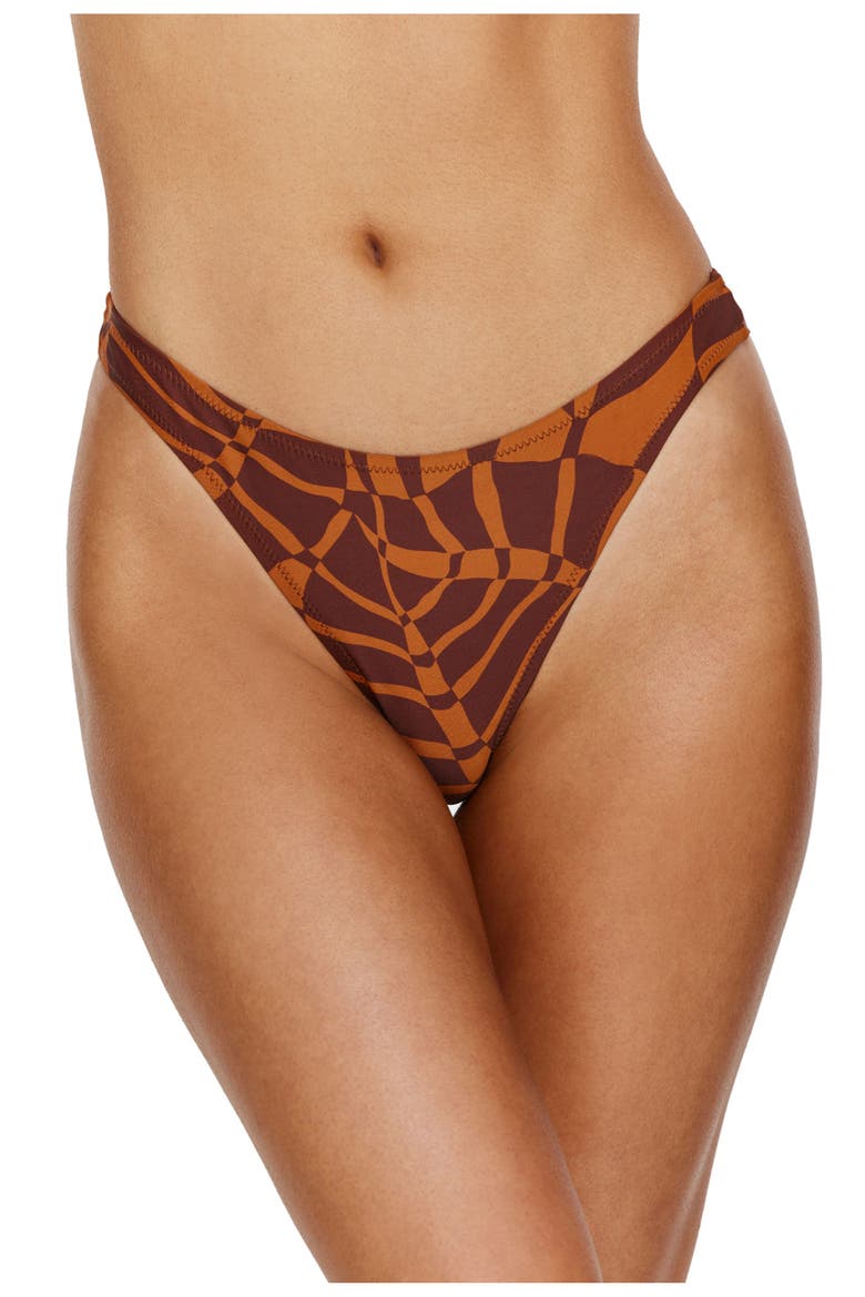 Retro Jungle Bikini Bottom, Main, color, Multi-Brown