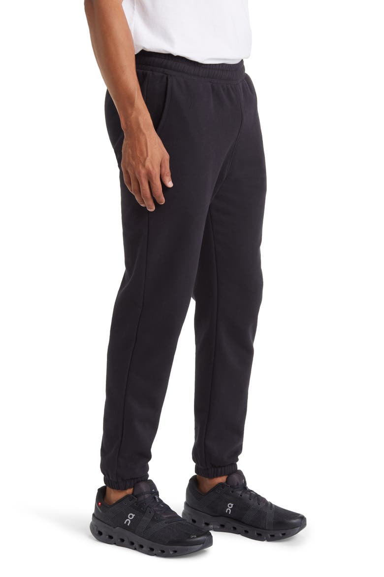 Fresh Cut Cotton Blend Sweatpants, Alternate, color, BLACK