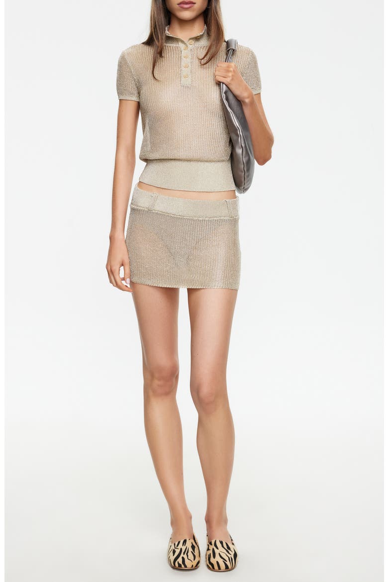 Sunset Miniskirt, Main, color, GOLD