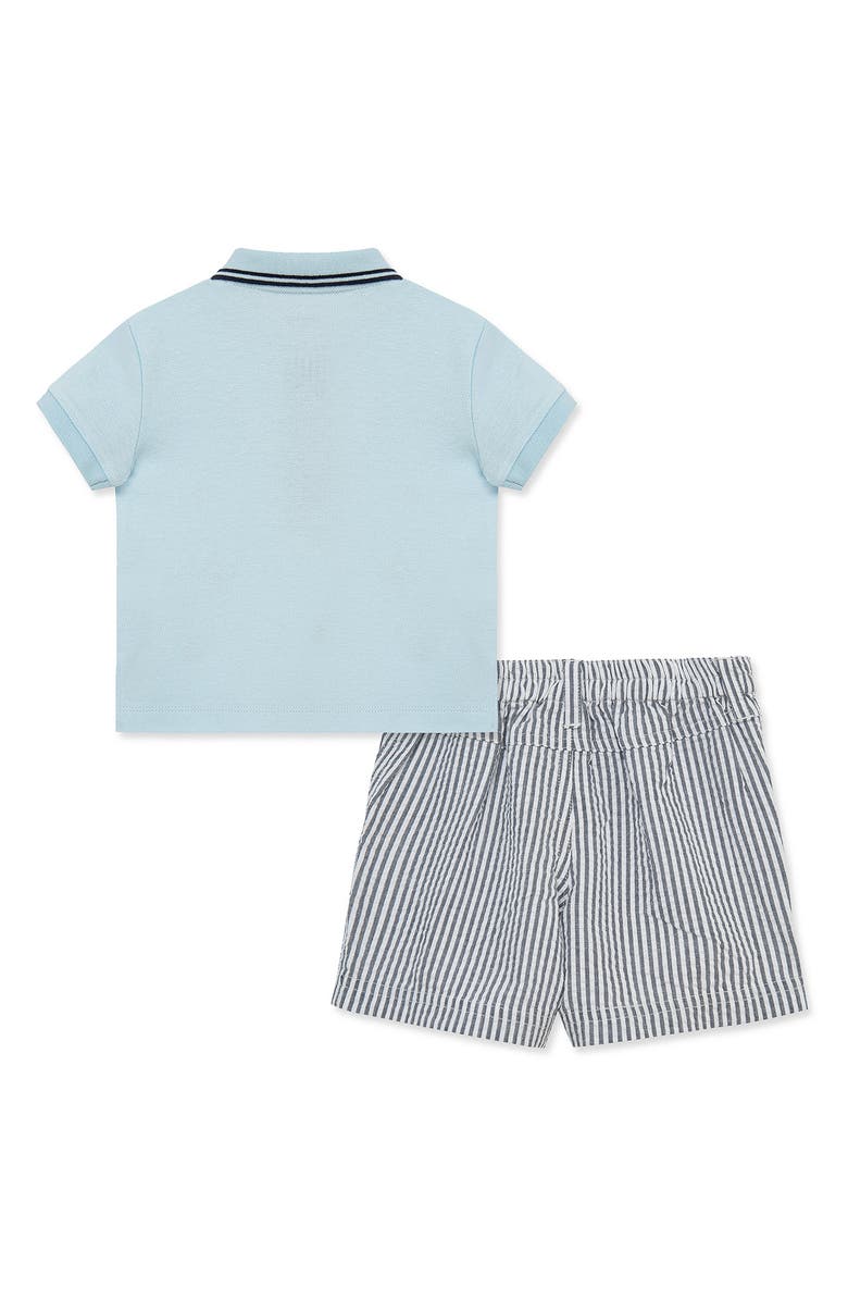 Little Me Nautical Polo & Shorts Set, Alternate, color, Blue