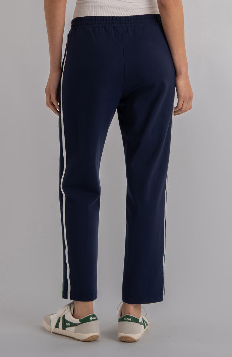 KUT from the Kloth Copa Side Stripe Ankle Track Pants, Alternate, color, Navy/ Green