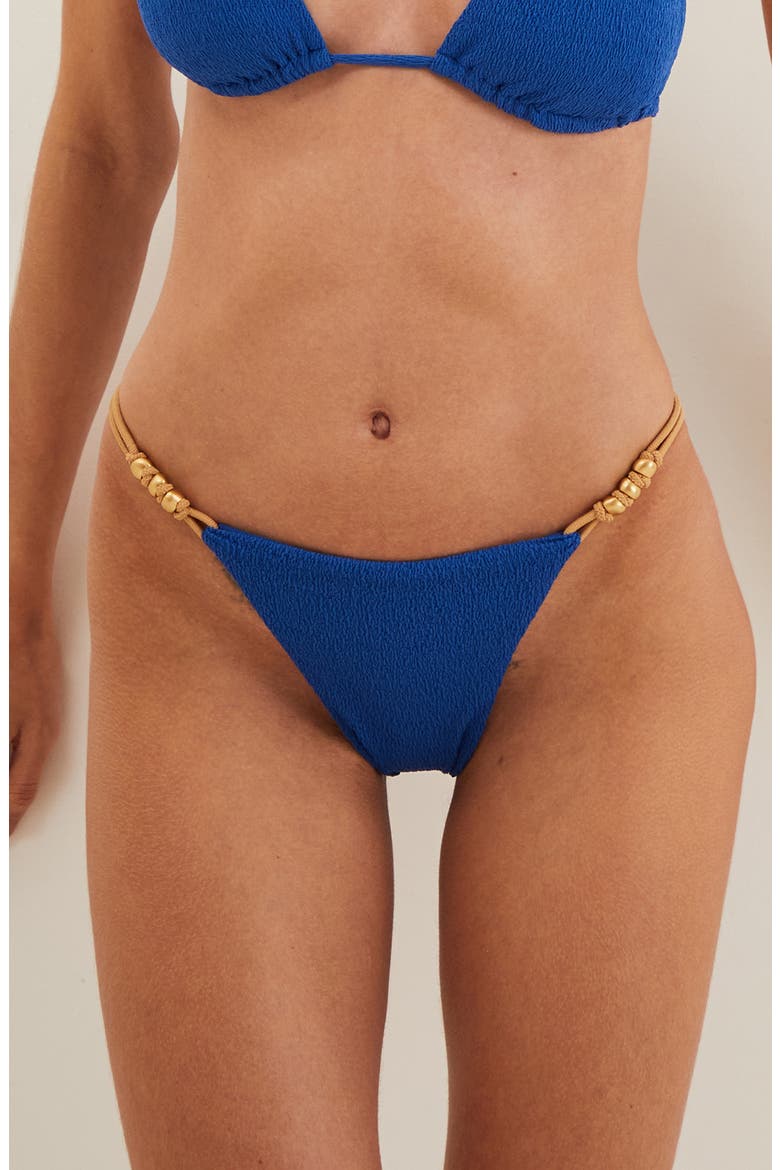 Firenze Paige Double Strap Bikini Bottoms, Main, color, BLUE