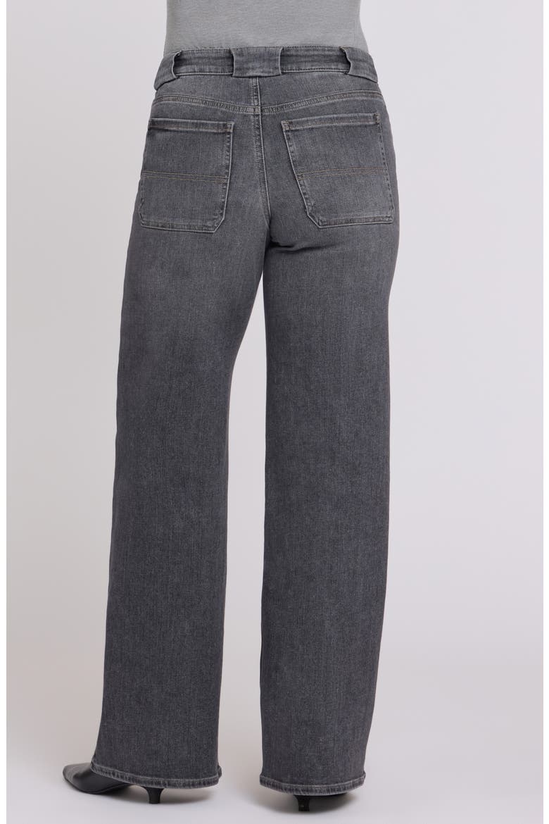 Teresa Front Seam Wide Leg Jeans, Alternate, color, BALSAM