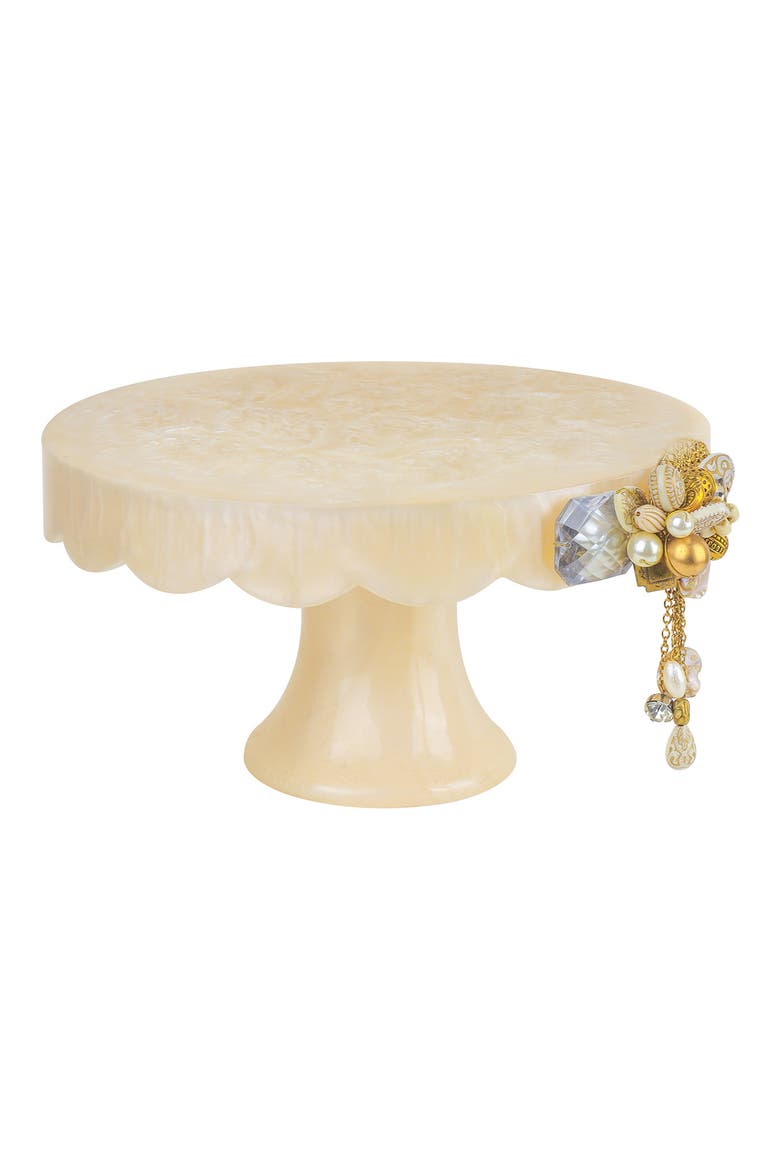 Decorative Cake Stand, Main, color, IVORY