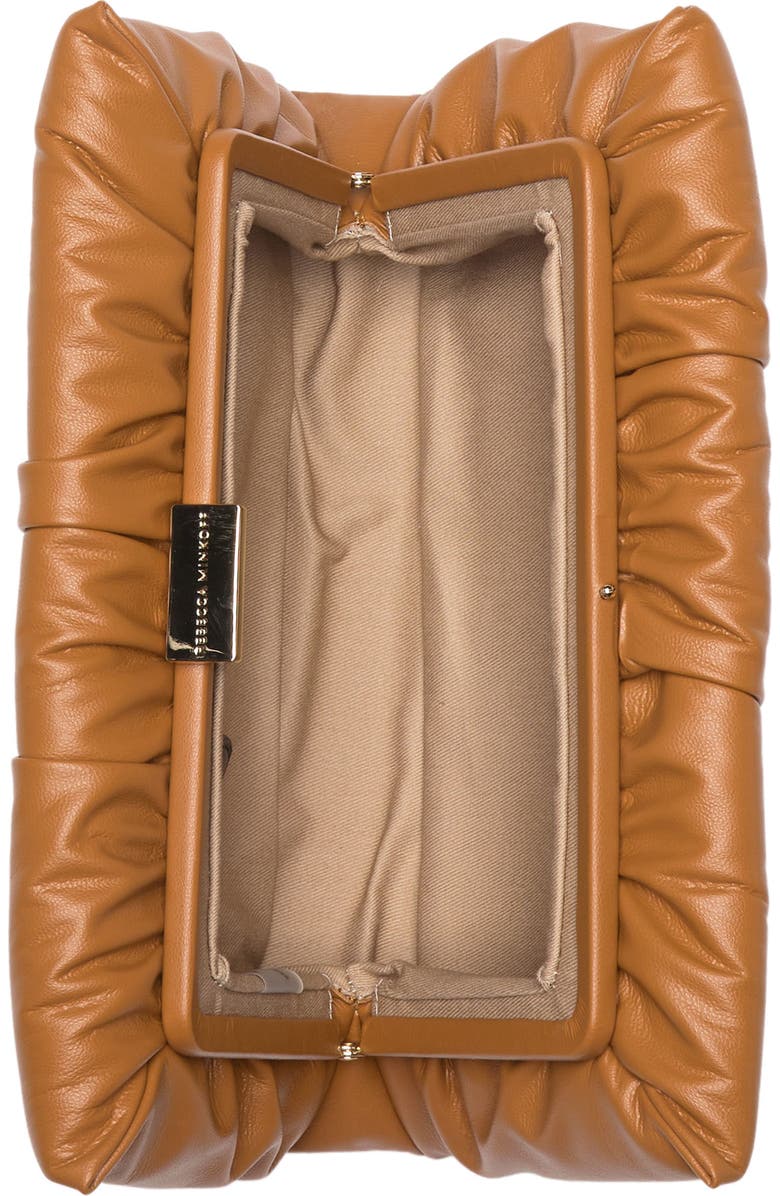 Rebecca Minkoff Ruched Frame Clutch, Alternate, color,