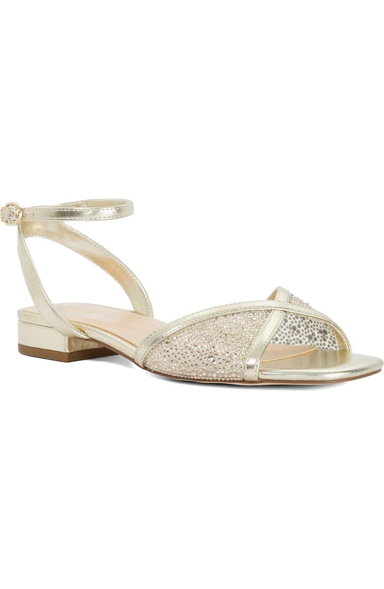 Dune London Naxxos Sandal, Main, color, Gold