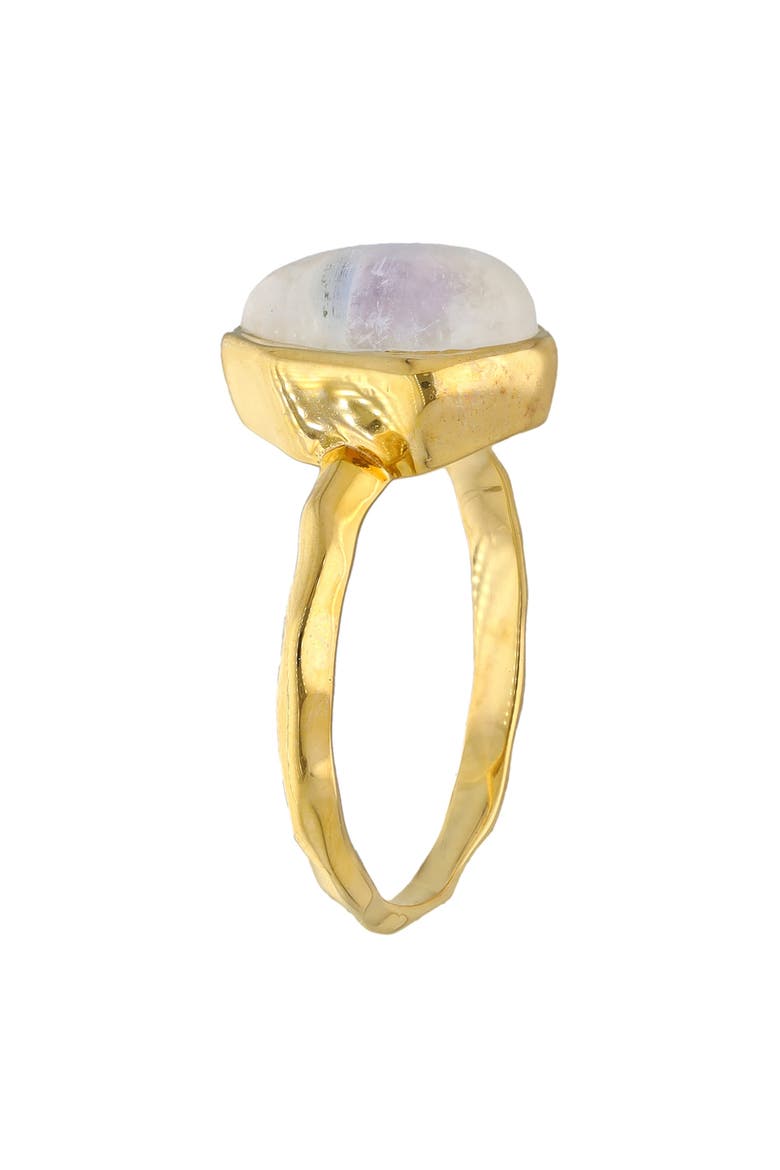 Pear Cut Moonstone Ring, Alternate, color, WHITE