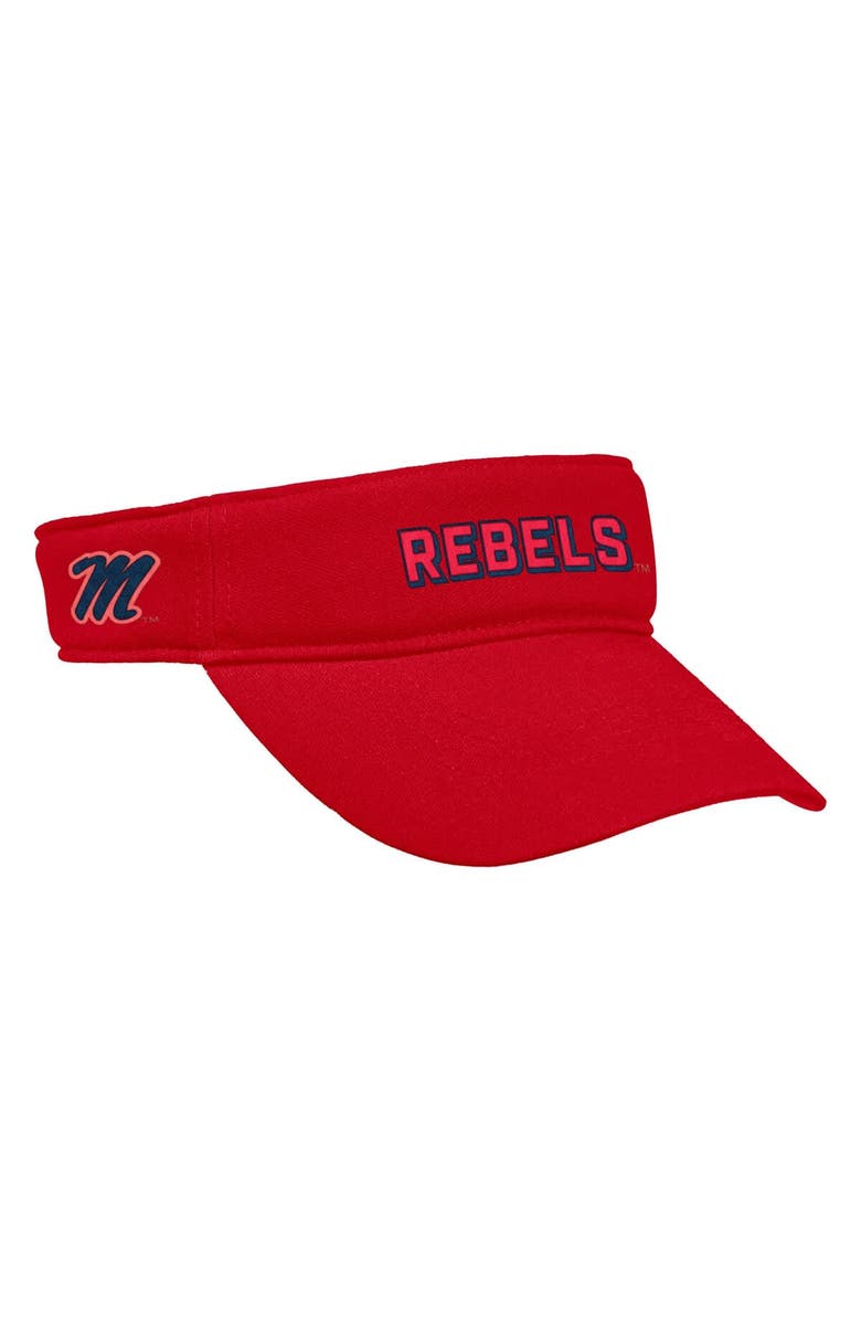 Nike Men's Nike Red Ole Miss Rebels 2025 On-Field Ace Performance Adjustable Visor, Alternate, color, Red
