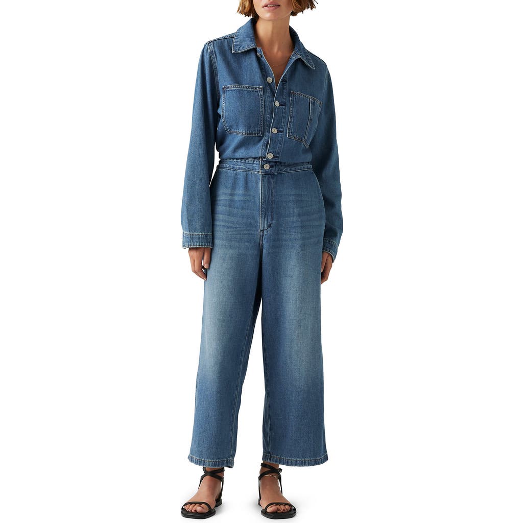 LEVI'S LEVI'S ICONIC LONG SLEEVE WIDE LEG DENIM JUMPSUIT